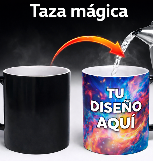 Taza Mágica Personalizada | Aparece tu Diseño con Agua Caliente