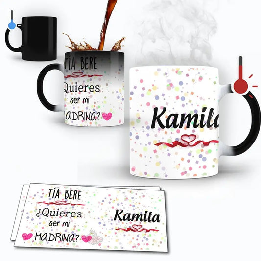 Taza Magica Padrinos personalizada / Tu eliges el diseño