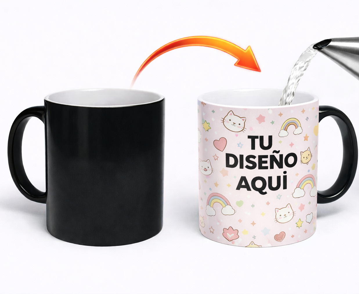 Taza Mágica Personalizada | Aparece tu Diseño con Agua Caliente